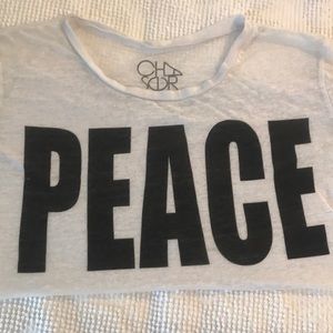 Chaser burnout graphic t-shirt // PEACE